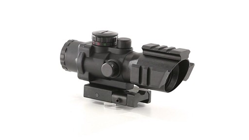 AIM Sports 4x32mm Tri-Illuminated Scope with 3/4 Circle Reticle 360 View - image 3 from the video